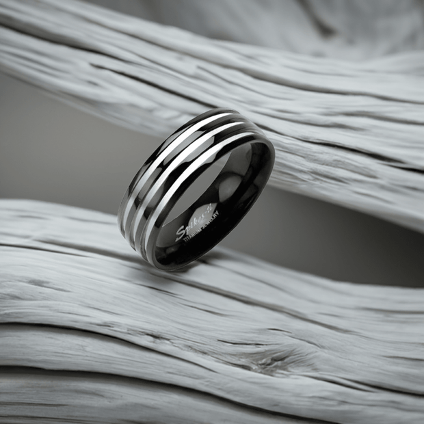 101% - CLASSIC TWO TONED MEN'S RING