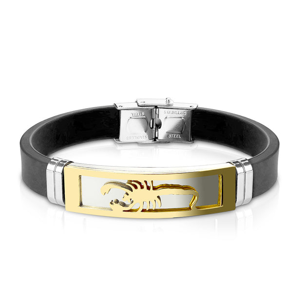 Scorpion Embossed Bracelet - Gold