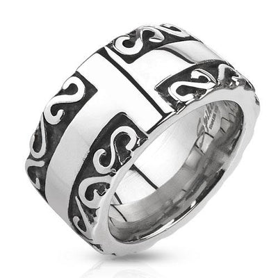 NOXIOUS 12.5mm MENS RING - Sizes 7,8,10,11,13 only - www.mensrings.co.nz